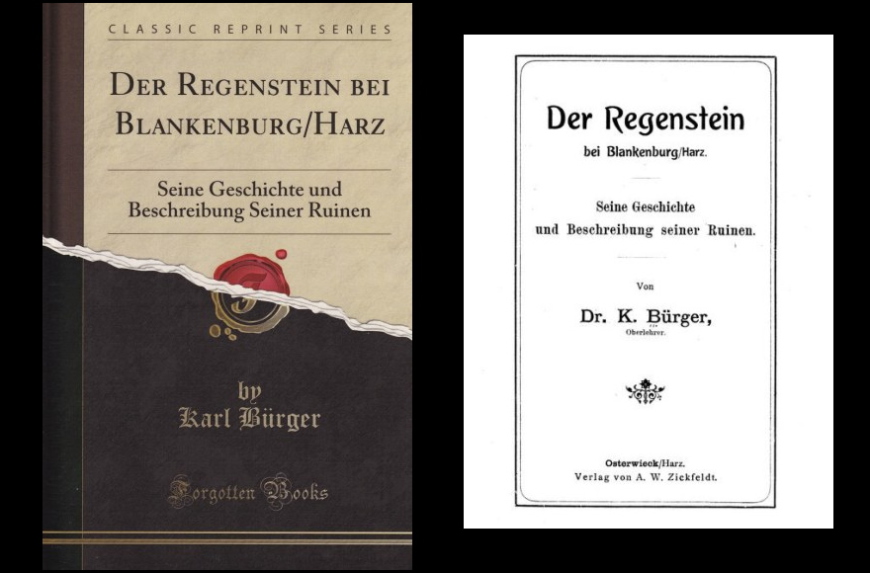 Der Regenstein - Seine Geschichte und Beschreibung seiner Ruinen